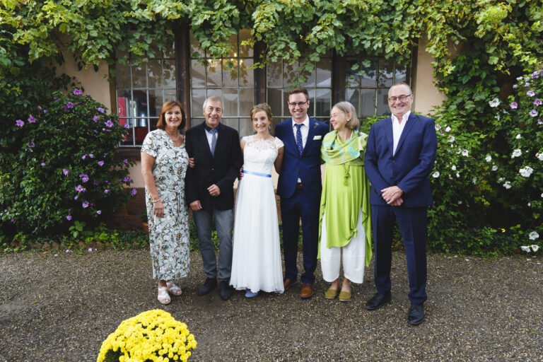 Hochzeit mit Familien und Freunde